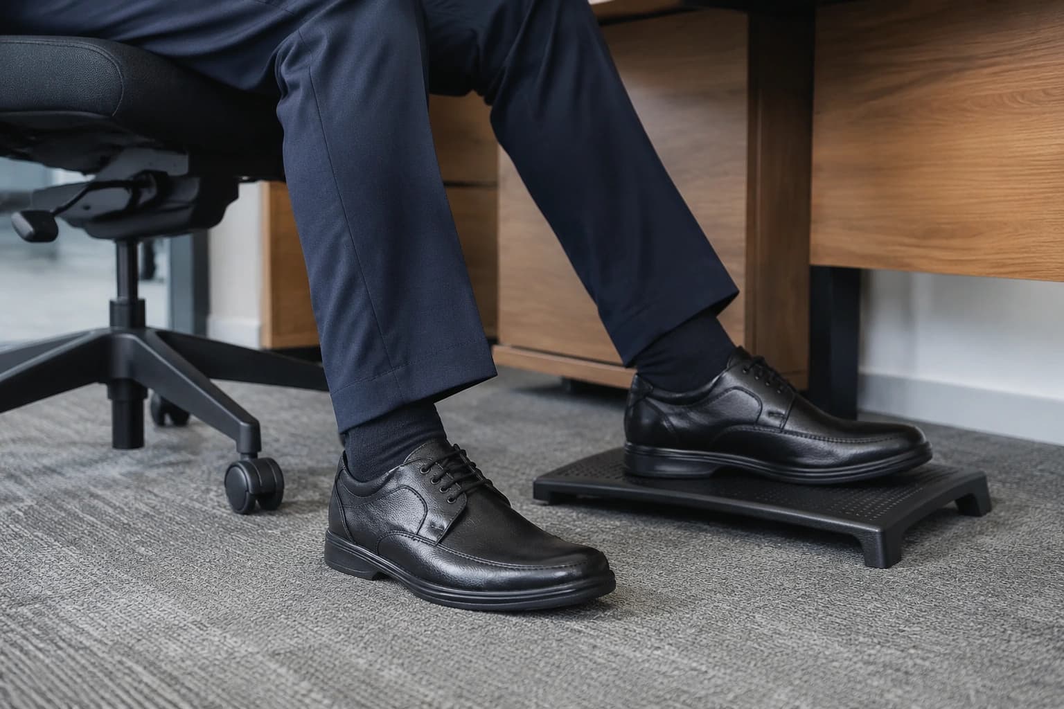 Men wearing Lakhani formal shoes and going to the office