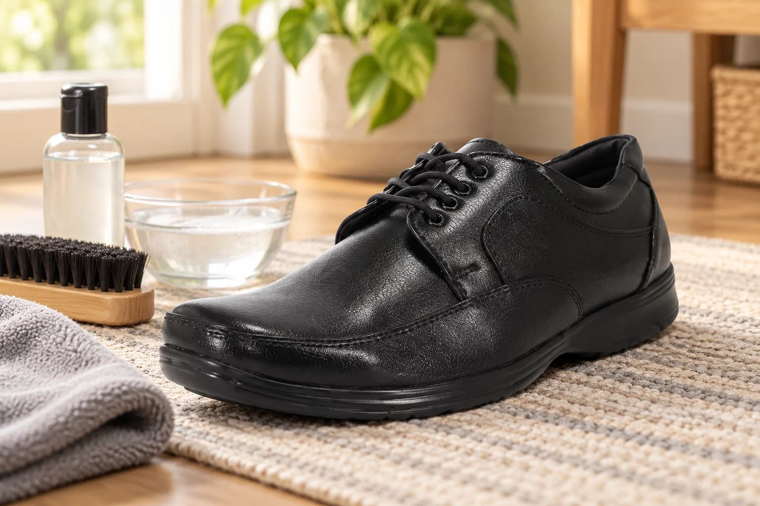 How to Clean Black Synthetic Leather Shoes Without Peeling or Cracking