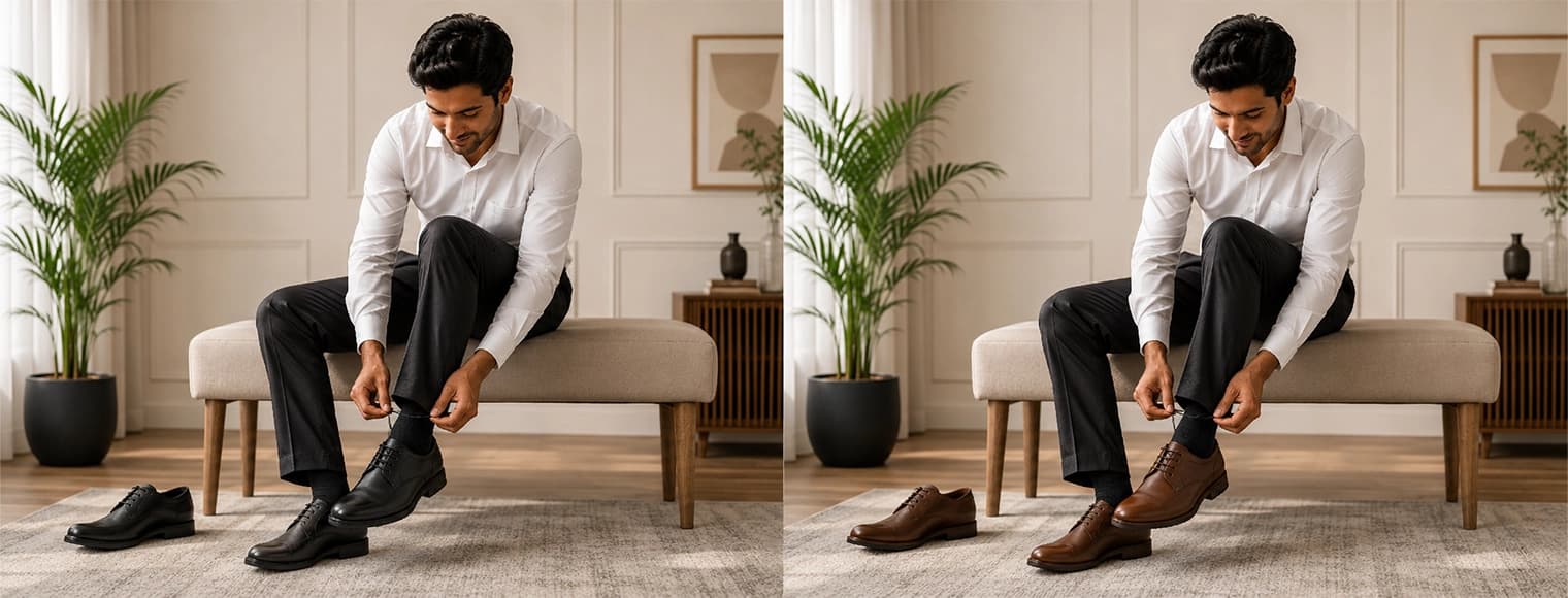 Black vs Brown Formal Shoes for Men: Which Works Better?