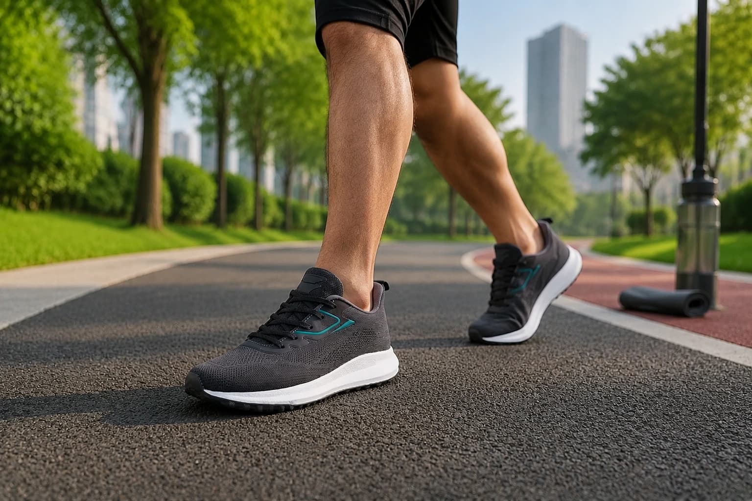 Men wearing lakhani sports shoes for jogging